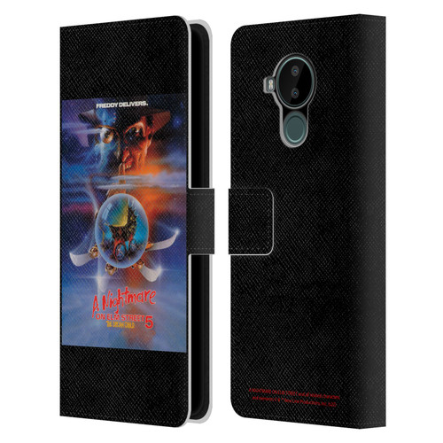 A Nightmare On Elm Street: The Dream Child Graphics Poster Leather Book Wallet Case Cover For Nokia C30