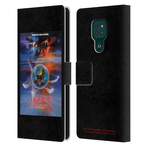 A Nightmare On Elm Street: The Dream Child Graphics Poster Leather Book Wallet Case Cover For Motorola Moto G9 Play