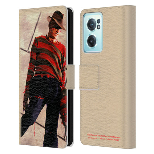 A Nightmare On Elm Street: The Dream Child Graphics Freddy Leather Book Wallet Case Cover For OnePlus Nord CE 2 5G