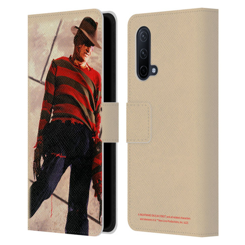 A Nightmare On Elm Street: The Dream Child Graphics Freddy Leather Book Wallet Case Cover For OnePlus Nord CE 5G