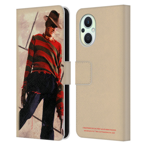 A Nightmare On Elm Street: The Dream Child Graphics Freddy Leather Book Wallet Case Cover For OPPO Reno8 Lite
