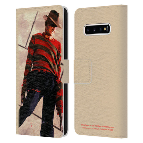 A Nightmare On Elm Street: The Dream Child Graphics Freddy Leather Book Wallet Case Cover For Samsung Galaxy S10+ / S10 Plus