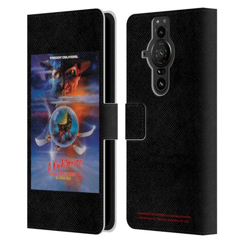 A Nightmare On Elm Street: The Dream Child Graphics Poster Leather Book Wallet Case Cover For Sony Xperia Pro-I