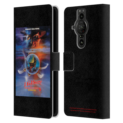 A Nightmare On Elm Street: The Dream Child Graphics Poster Leather Book Wallet Case Cover For Sony Xperia Pro-I