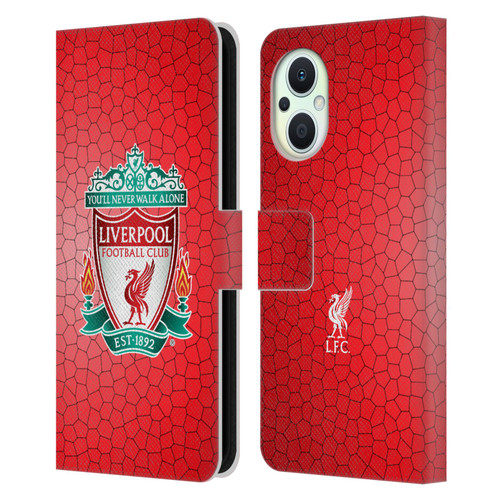 Liverpool Football Club Crest 2 Red Pixel 1 Leather Book Wallet Case Cover For OPPO Reno8 Lite