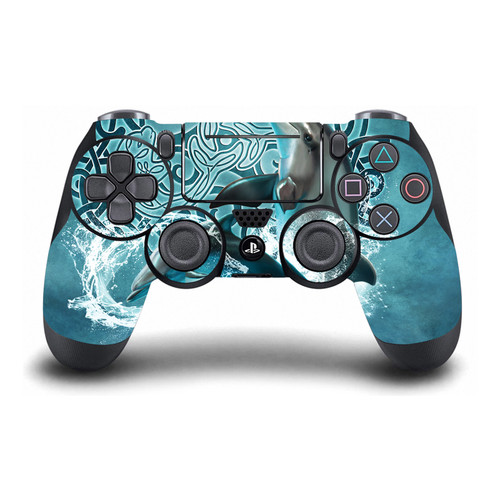 Brigid Ashwood Art Mix Dolphin Vinyl Sticker Skin Decal Cover for Sony DualShock 4 Controller