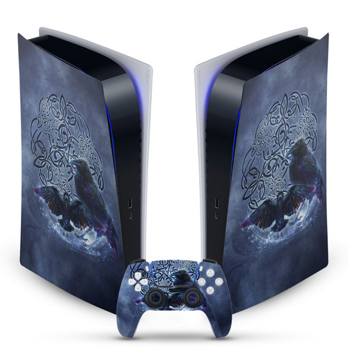 Brigid Ashwood Art Mix Raven Vinyl Sticker Skin Decal Cover for Sony PS5 Digital Edition Bundle