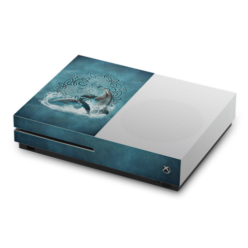 Brigid Ashwood Art Mix Dolphin Vinyl Sticker Skin Decal Cover for Microsoft Xbox One S Console