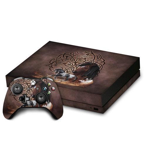 Brigid Ashwood Art Mix Horse Vinyl Sticker Skin Decal Cover for Microsoft Xbox One X Bundle