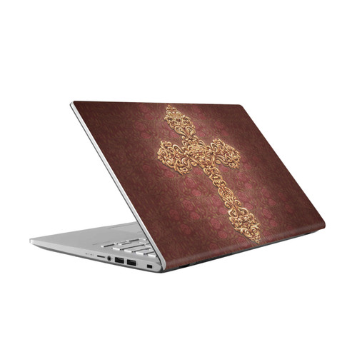 Brigid Ashwood Crosses Nouveau Vinyl Sticker Skin Decal Cover for Asus Vivobook 14 X409FA-EK555T