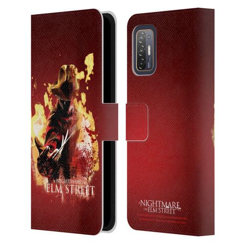A Nightmare On Elm Street (2010) Graphics Freddy Nightmare Leather Book Wallet Case Cover For HTC Desire 21 Pro 5G