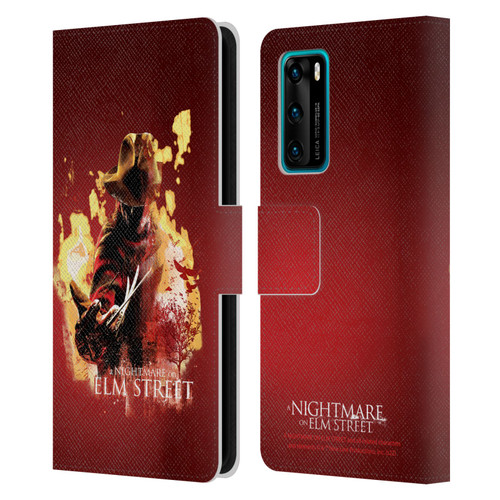 A Nightmare On Elm Street (2010) Graphics Freddy Nightmare Leather Book Wallet Case Cover For Huawei P40 5G