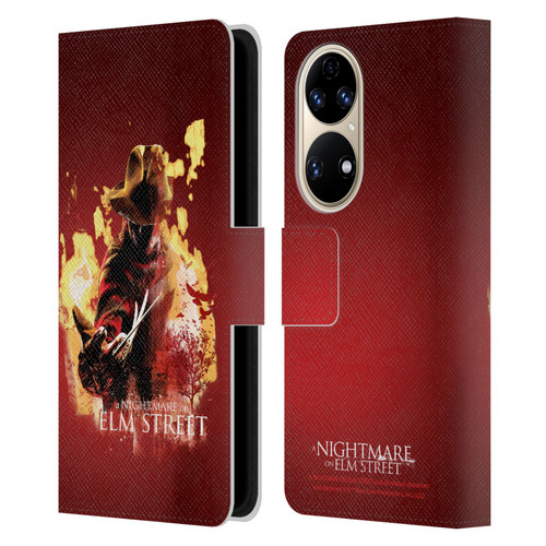 A Nightmare On Elm Street (2010) Graphics Freddy Nightmare Leather Book Wallet Case Cover For Huawei P50