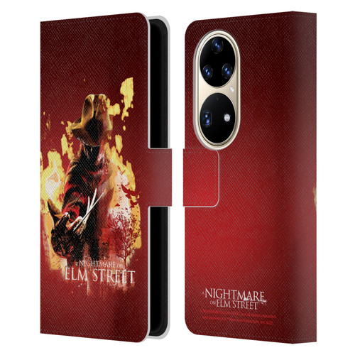 A Nightmare On Elm Street (2010) Graphics Freddy Nightmare Leather Book Wallet Case Cover For Huawei P50 Pro