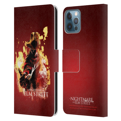 A Nightmare On Elm Street (2010) Graphics Freddy Nightmare Leather Book Wallet Case Cover For Apple iPhone 12 / iPhone 12 Pro