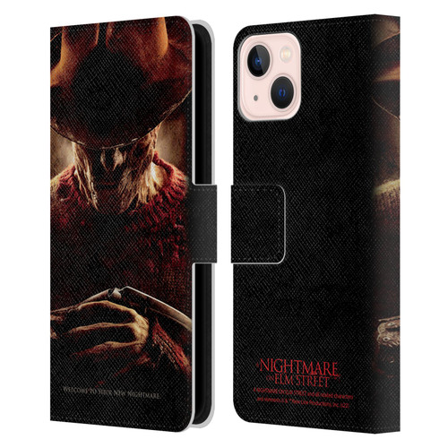 A Nightmare On Elm Street (2010) Graphics Freddy Key Art Leather Book Wallet Case Cover For Apple iPhone 13