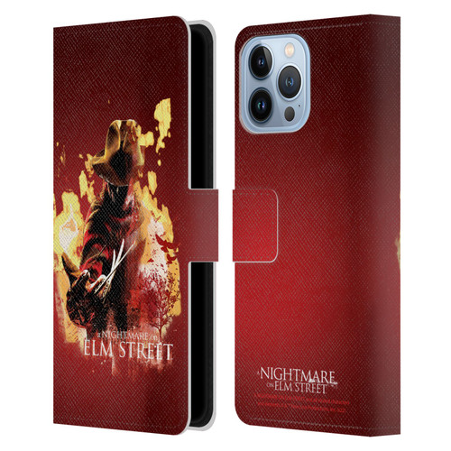 A Nightmare On Elm Street (2010) Graphics Freddy Nightmare Leather Book Wallet Case Cover For Apple iPhone 13 Pro Max