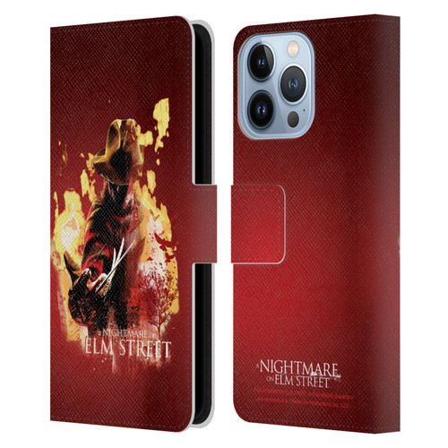 A Nightmare On Elm Street (2010) Graphics Freddy Nightmare Leather Book Wallet Case Cover For Apple iPhone 13 Pro