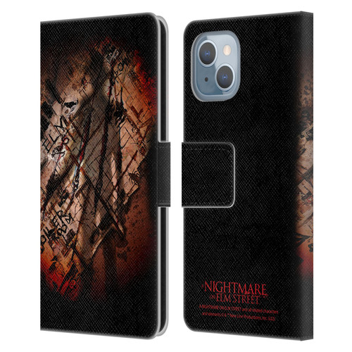 A Nightmare On Elm Street (2010) Graphics Freddy Boiler Room Leather Book Wallet Case Cover For Apple iPhone 14