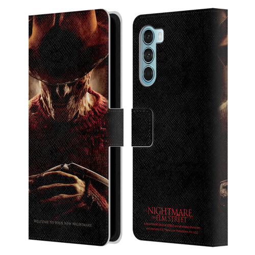 A Nightmare On Elm Street (2010) Graphics Freddy Key Art Leather Book Wallet Case Cover For Motorola Edge S30 / Moto G200 5G