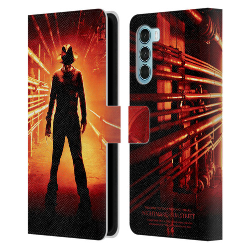 A Nightmare On Elm Street (2010) Graphics Freddy Poster Leather Book Wallet Case Cover For Motorola Edge S30 / Moto G200 5G