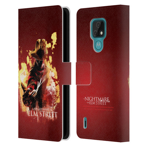 A Nightmare On Elm Street (2010) Graphics Freddy Nightmare Leather Book Wallet Case Cover For Motorola Moto E7