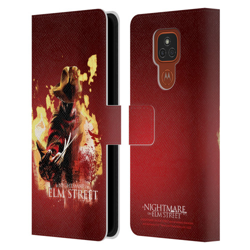 A Nightmare On Elm Street (2010) Graphics Freddy Nightmare Leather Book Wallet Case Cover For Motorola Moto E7 Plus