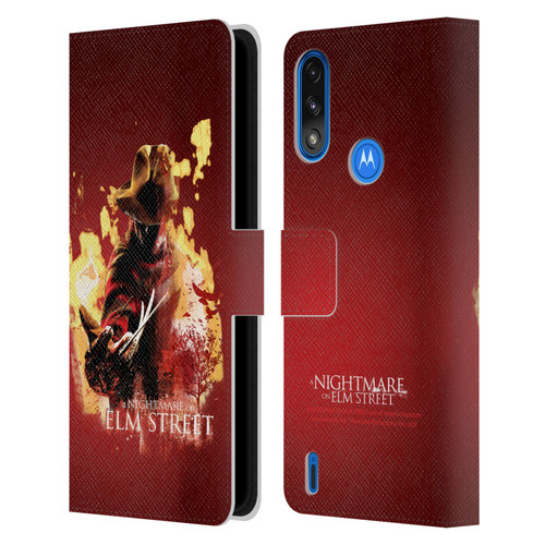 A Nightmare On Elm Street (2010) Graphics Freddy Nightmare Leather Book Wallet Case Cover For Motorola Moto E7 Power / Moto E7i Power