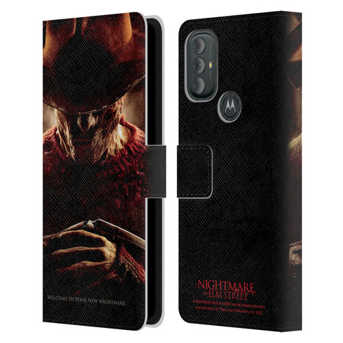 A Nightmare On Elm Street (2010) Graphics Freddy Key Art Leather Book Wallet Case Cover For Motorola Moto G10 / Moto G20 / Moto G30