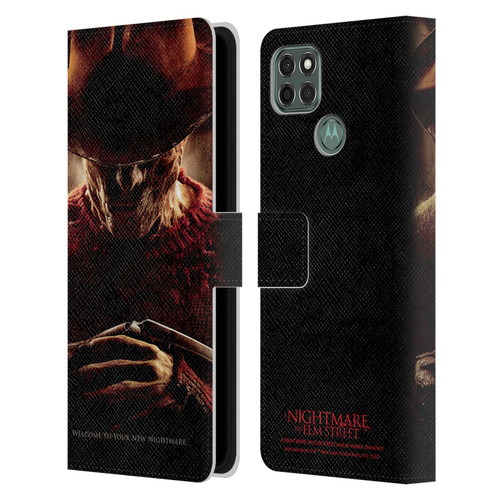 A Nightmare On Elm Street (2010) Graphics Freddy Key Art Leather Book Wallet Case Cover For Motorola Moto G9 Power