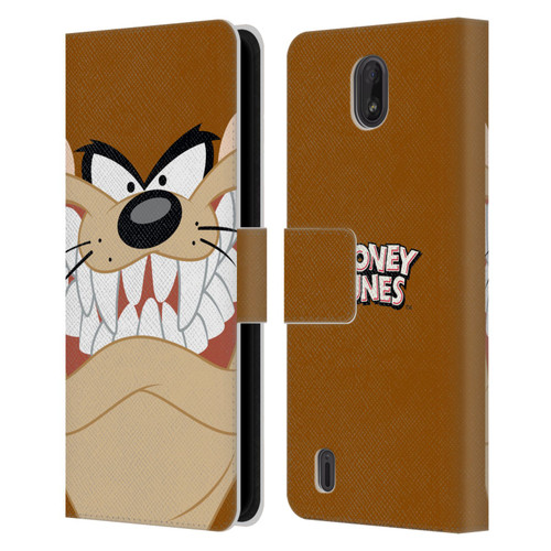 Looney Tunes Full Face Tasmanian Devil Leather Book Wallet Case Cover For Nokia C01 Plus/C1 2nd Edition