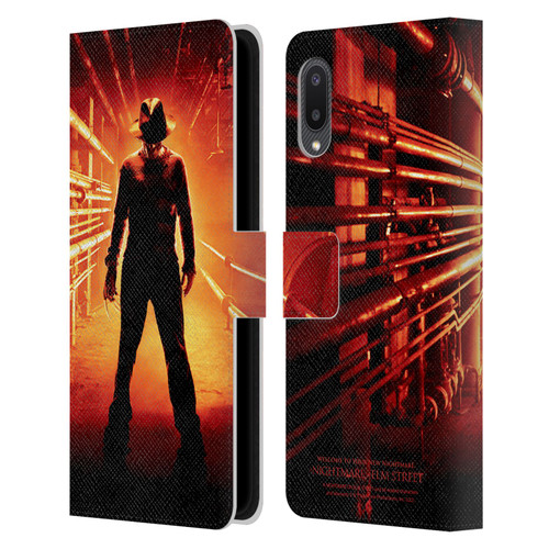 A Nightmare On Elm Street (2010) Graphics Freddy Poster Leather Book Wallet Case Cover For Samsung Galaxy A02/M02 (2021)