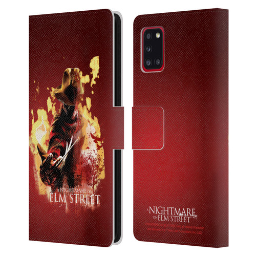 A Nightmare On Elm Street (2010) Graphics Freddy Nightmare Leather Book Wallet Case Cover For Samsung Galaxy A31 (2020)