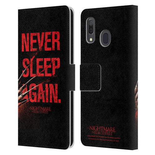 A Nightmare On Elm Street (2010) Graphics Never Sleep Again Leather Book Wallet Case Cover For Samsung Galaxy A33 5G (2022)