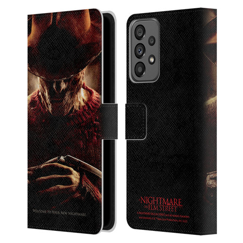 A Nightmare On Elm Street (2010) Graphics Freddy Key Art Leather Book Wallet Case Cover For Samsung Galaxy A73 5G (2022)