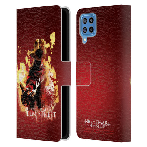 A Nightmare On Elm Street (2010) Graphics Freddy Nightmare Leather Book Wallet Case Cover For Samsung Galaxy F22 (2021)