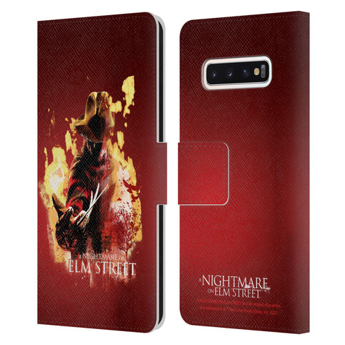 A Nightmare On Elm Street (2010) Graphics Freddy Nightmare Leather Book Wallet Case Cover For Samsung Galaxy S10