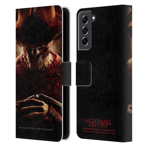 A Nightmare On Elm Street (2010) Graphics Freddy Key Art Leather Book Wallet Case Cover For Samsung Galaxy S21 FE 5G