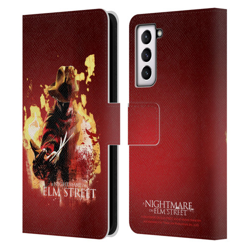 A Nightmare On Elm Street (2010) Graphics Freddy Nightmare Leather Book Wallet Case Cover For Samsung Galaxy S21 5G