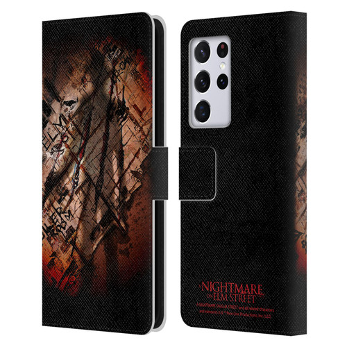A Nightmare On Elm Street (2010) Graphics Freddy Boiler Room Leather Book Wallet Case Cover For Samsung Galaxy S21 Ultra 5G