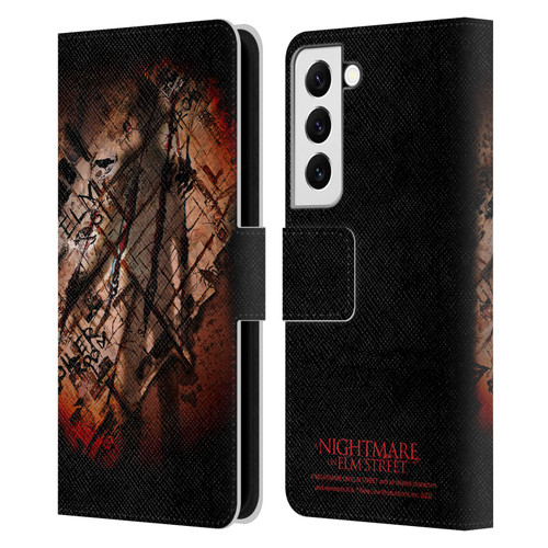 A Nightmare On Elm Street (2010) Graphics Freddy Boiler Room Leather Book Wallet Case Cover For Samsung Galaxy S22 5G