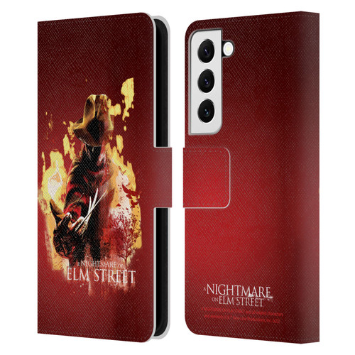 A Nightmare On Elm Street (2010) Graphics Freddy Nightmare Leather Book Wallet Case Cover For Samsung Galaxy S22 5G