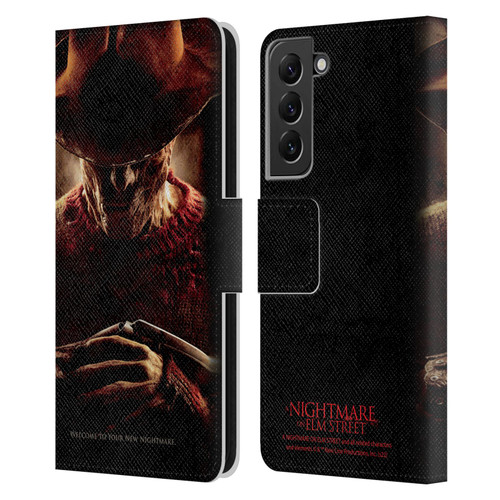 A Nightmare On Elm Street (2010) Graphics Freddy Key Art Leather Book Wallet Case Cover For Samsung Galaxy S22+ 5G