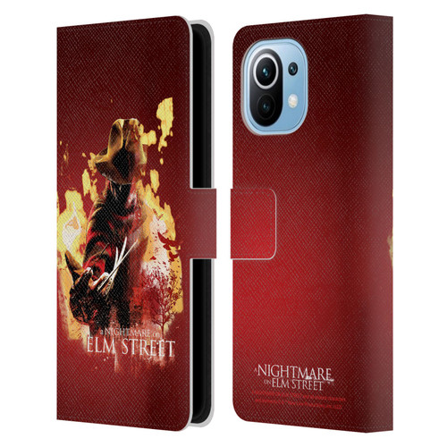 A Nightmare On Elm Street (2010) Graphics Freddy Nightmare Leather Book Wallet Case Cover For Xiaomi Mi 11