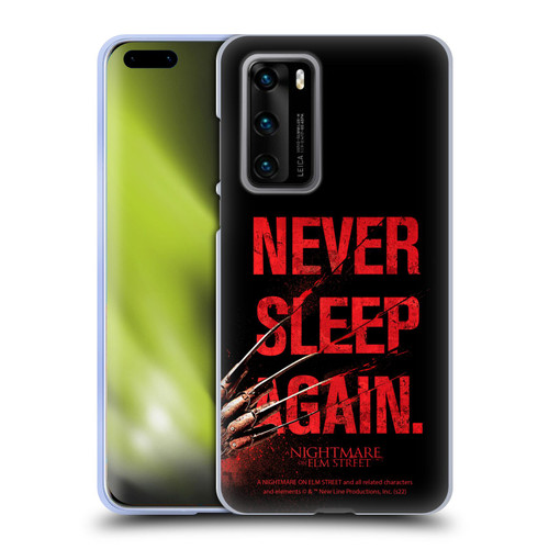 A Nightmare On Elm Street (2010) Graphics Never Sleep Again Soft Gel Case for Huawei P40 5G