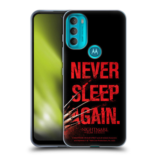 A Nightmare On Elm Street (2010) Graphics Never Sleep Again Soft Gel Case for Motorola Moto G71 5G