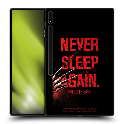 A Nightmare On Elm Street (2010) Graphics Never Sleep Again Soft Gel Case for Samsung Galaxy Tab S8 Ultra