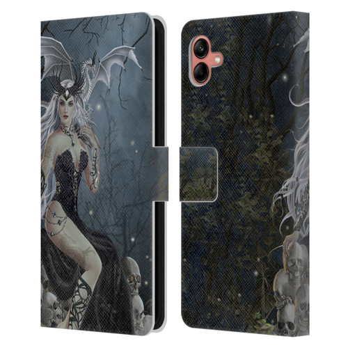 Nene Thomas Gothic Mad Queen Of Skulls Dragon Leather Book Wallet Case Cover For Samsung Galaxy A04 (2022)