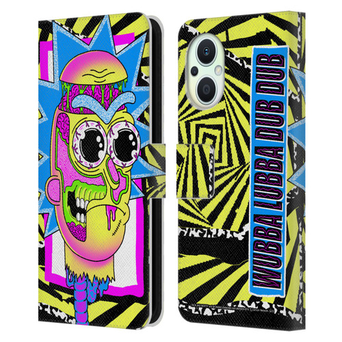 Rick And Morty Season 1 & 2 Graphics Rick Leather Book Wallet Case Cover For OPPO Reno8 Lite