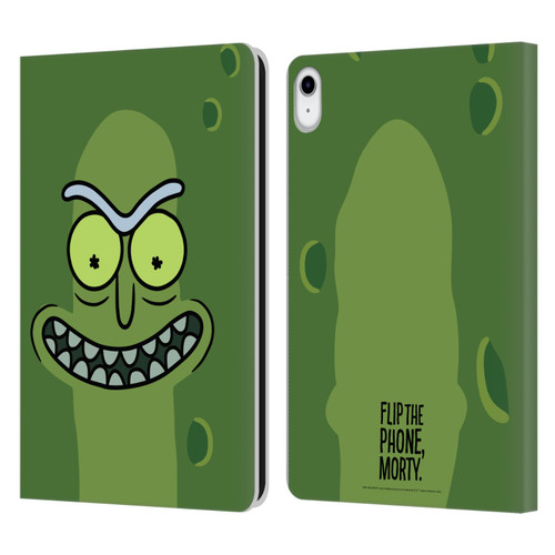 Rick And Morty Season 3 Graphics Pickle Rick Leather Book Wallet Case Cover For Apple iPad 10.9 (2022)